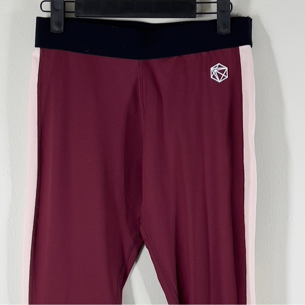 SILIK SPORT Size M Yoga Sport Pant Leggings Burgundy